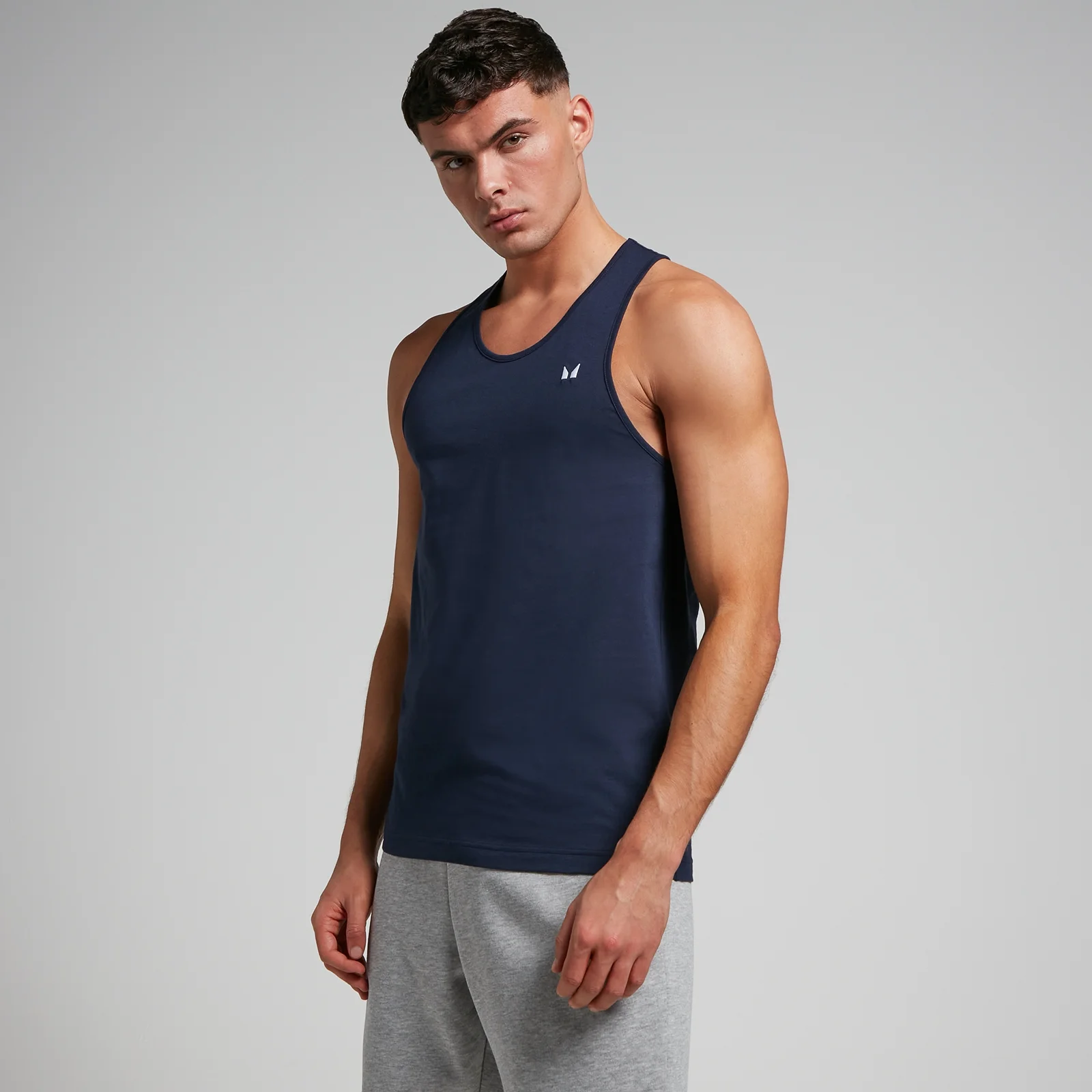 Canotta a spalline strette MP Rest Day da uomo - Blu navy - S Immagine 1