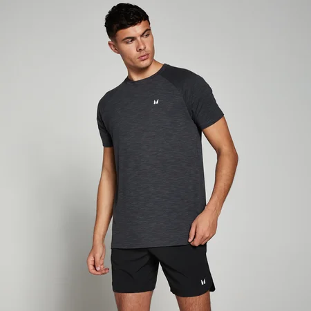 T-shirt a maniche corte MP Performance da uomo - Nero mélange
