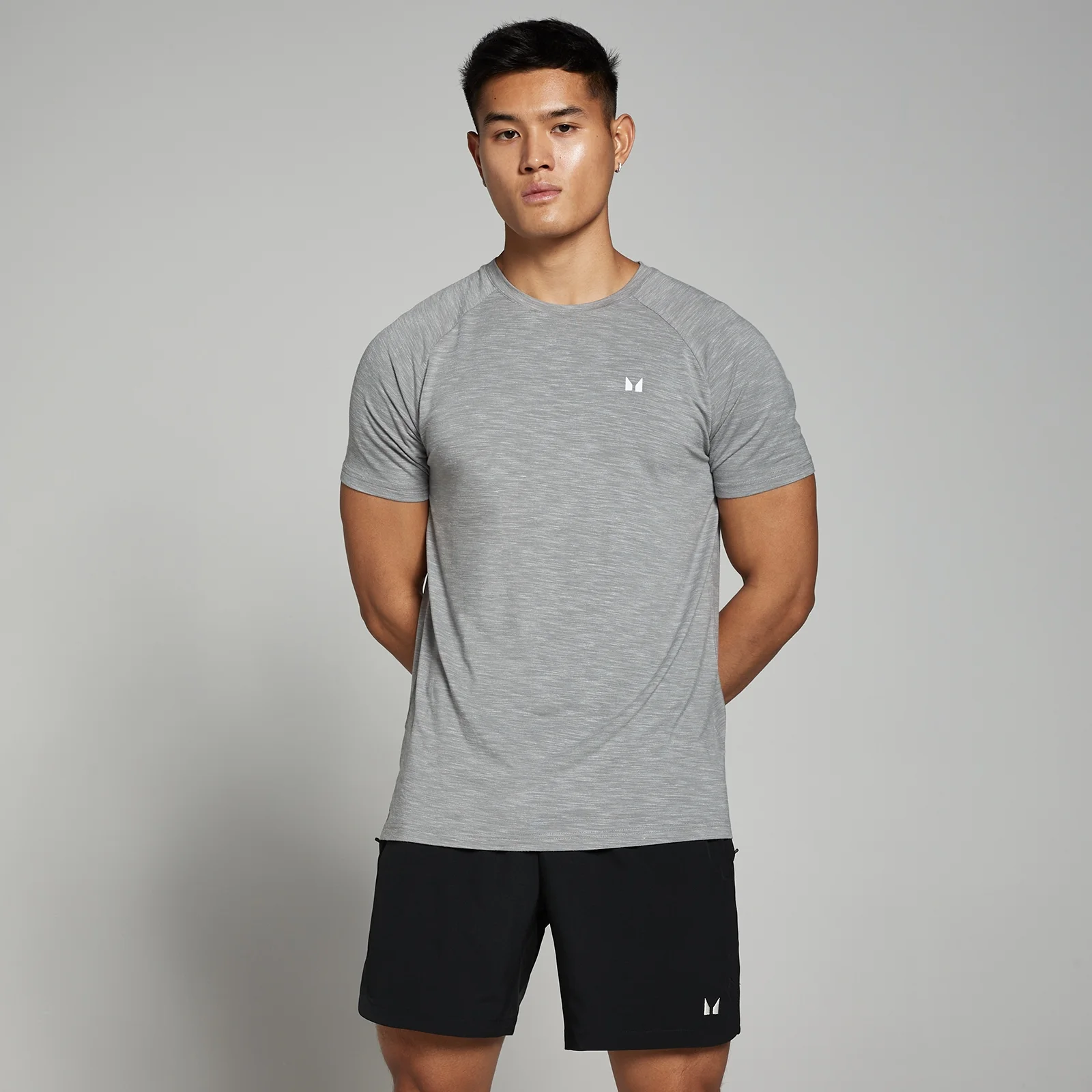 T-shirt a maniche corte MP Performance da uomo - Chrome mélange - XS Immagine 1