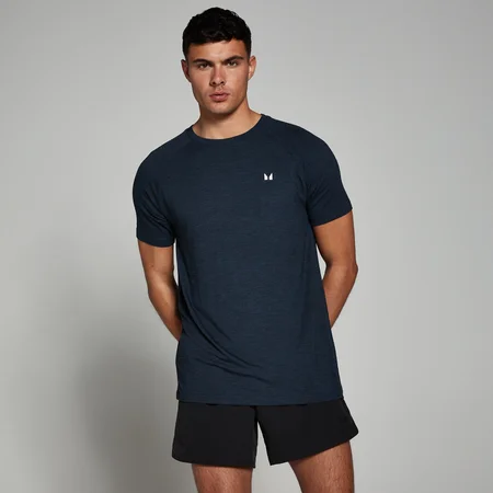 T-shirt a maniche corte MP Performance da uomo - Blu navy mélange
