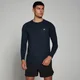 Maglia a maniche lunghe MP Performance da uomo - Blu navy mélange