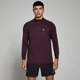 Maglia con cerniera 1/4 MP Performance da uomo - Merlot mélange