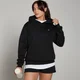Felpa con cappuccio vestibilità regolare MP Basics da donna - Nera