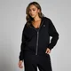 Felpa con cappuccio e cerniera MP Basics da donna - Nera