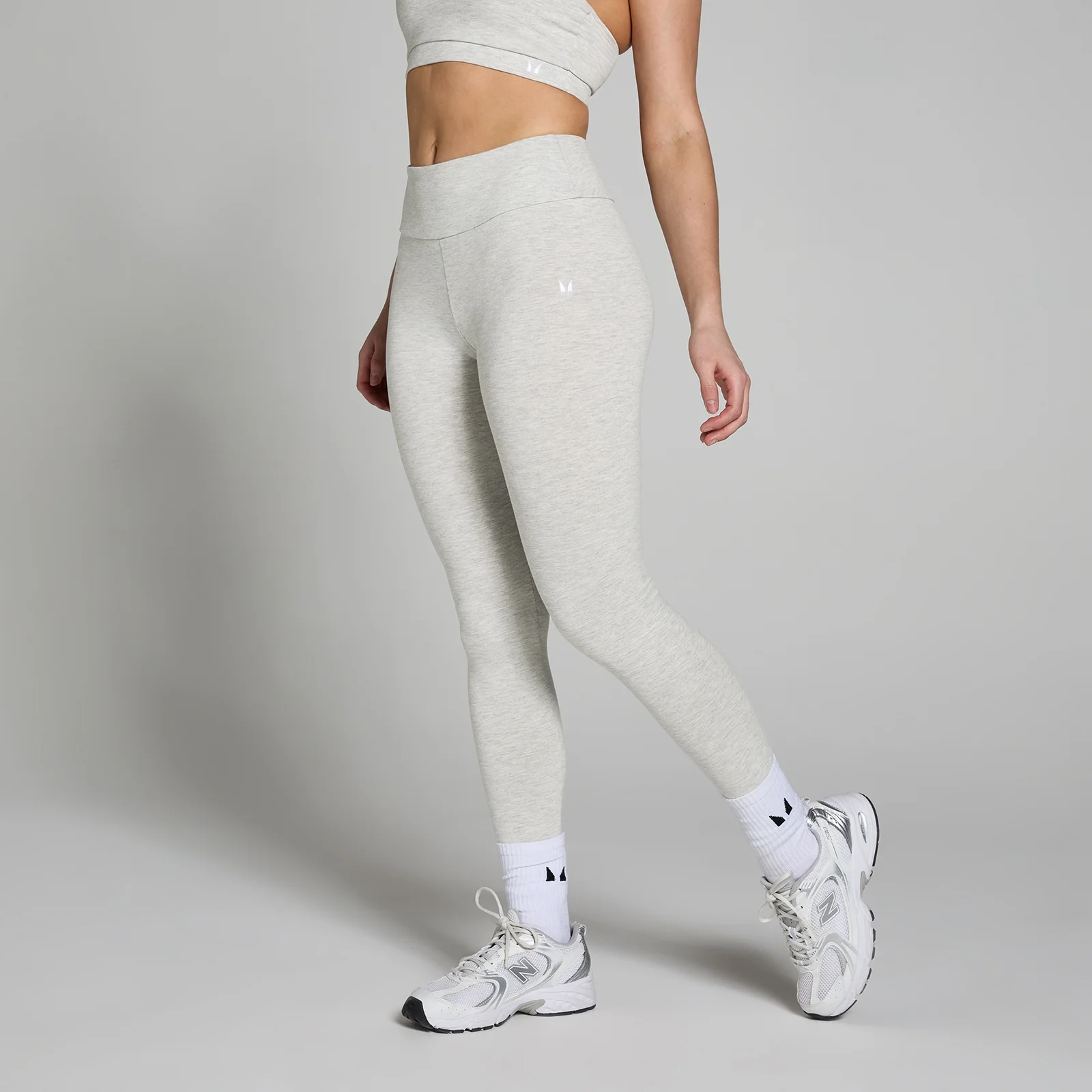 Leggings MP Basics da donna - Grigio chiaro mélange - XS Immagine 1