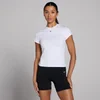 T-shirt a maniche corte aderente MP Basics da donna - Bianca