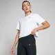 T-shirt crop a maniche corte morbida MP Basics da donna - Bianca