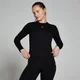T-shirt a maniche lunghe aderente MP Basics da donna - Nera