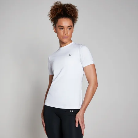 T-shirt sportiva a maniche corte MP da donna - Bianca