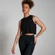 Canotta crop sportiva MP da donna - Nera