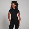 T-shirt a maniche corte aderente MP Tempo da donna - Nera