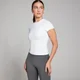 T-shirt a maniche corte aderente MP Tempo da donna - Bianca