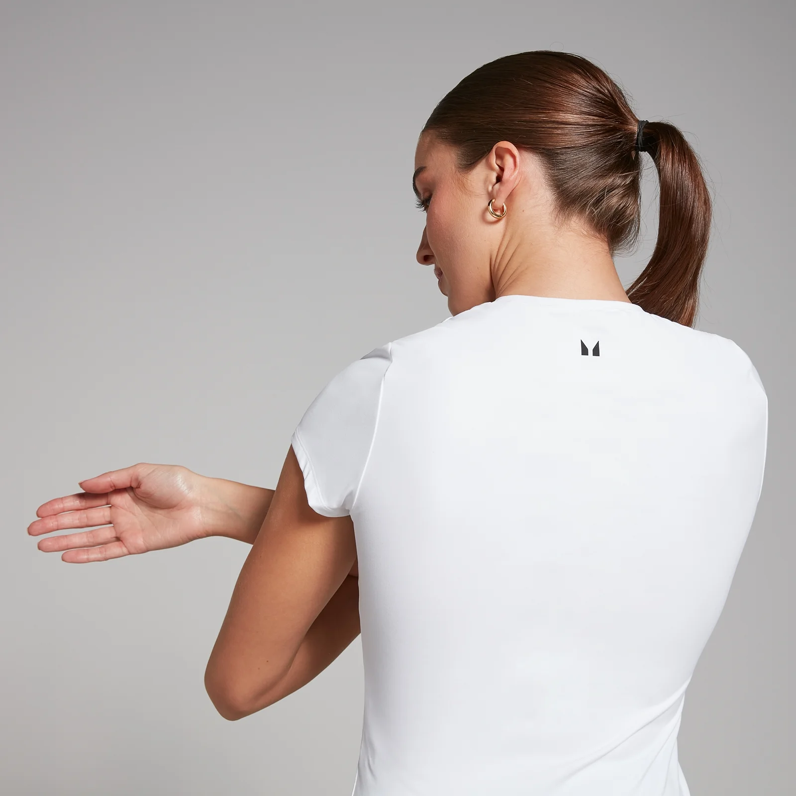 Top Donna Corto Maglia Plissettata Basic Aderente Manica Corta Girocollo GI-2175 - Foto 6