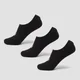 MP Unisex Invisible Socks (3 Pack) - Black
