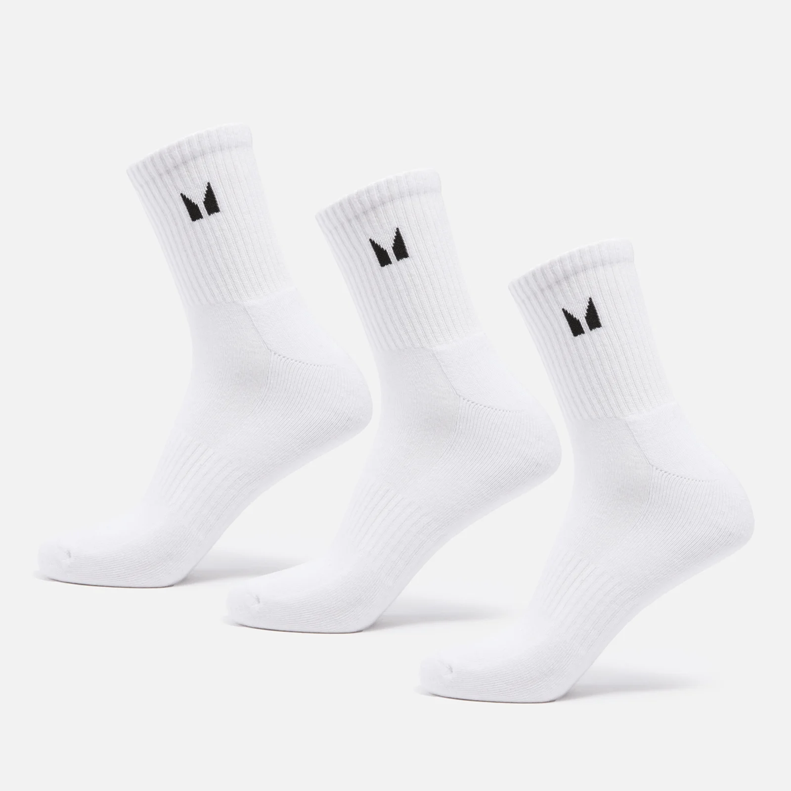 Calzini a metà polpaccio unisex MP (Confezione da 3) - Bianco - UK 6-8 Immagine 1