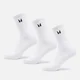 Calzini a metà polpaccio unisex MP (Confezione da 3) - Bianco