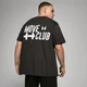 T-shirt MP Oversize Move Club - Nero slavato