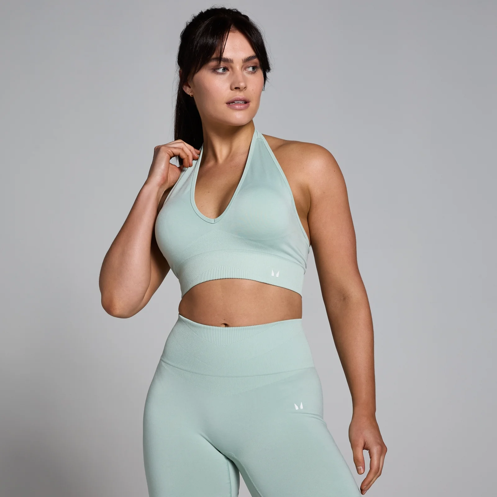 MP Women's Tempo Seamless Halter Neck Bra - Fresh Mint - S Immagine 1