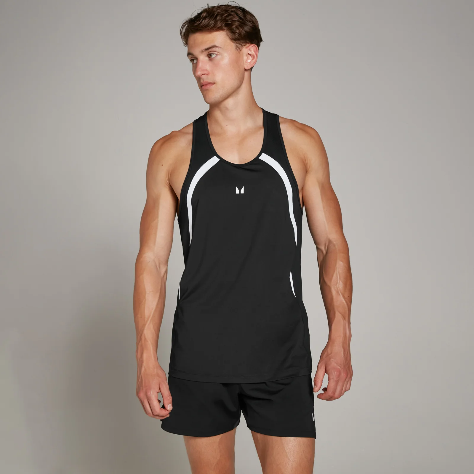 Canotta a spalline strette MP Tempo da uomo - Nero - XS Immagine 1