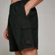 Pantaloncini cargo in tessuto MP Tempo da uomo - Neri