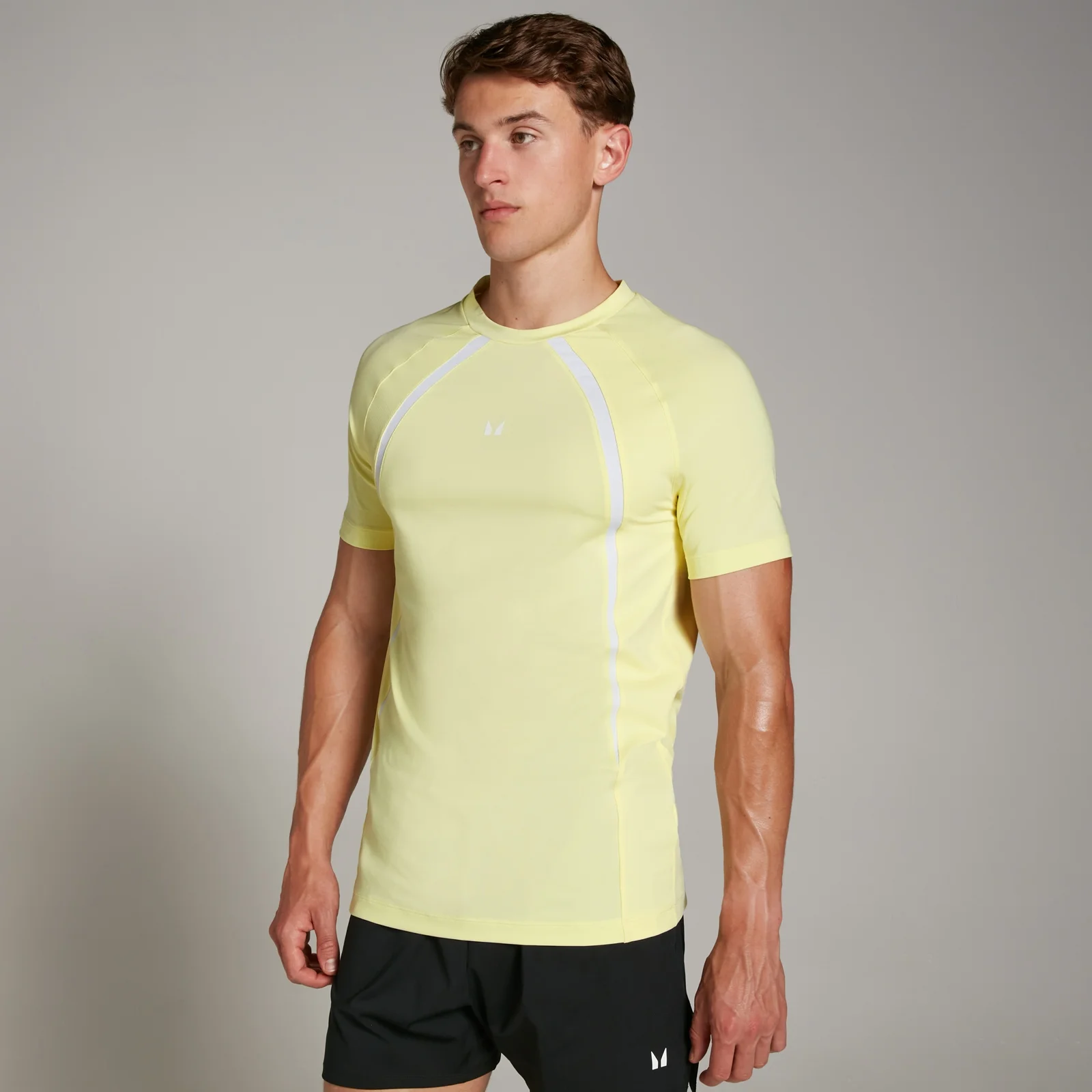 T-shirt MP Tempo da uomo - Giallo sorbetto - XS Immagine 1