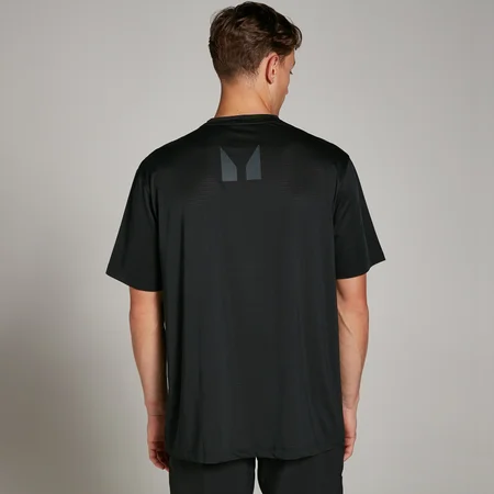 T-shirt sportiva oversize in mesh MP Tempo da uomo - Nera
