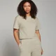 T-shirt crop MP Basic Boxy da donna - Grigio nebbia