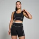 Reggiseno sportivo MP Tempo Contrast Texture - Nero