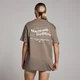 T-shirt oversize con stampa MP Health & Wellness da donna - Espresso