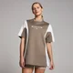 T-shirt oversize MP Tempo Contrast Retro da donna - Espresso