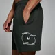 Pantaloncini sportivi con stampa MP Tracking da uomo - Nero slavato
