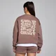 Felpa oversize con stampa Chill Out MP Tempo da donna - Nocciola