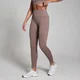 Leggings a costine senza cuciture MP Tempo da donna - Nocciola