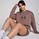 Felpa oversize MP Tempo da donna - Nocciola