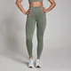 Leggings a costine senza cuciture MP Tempo da donna - Verde muschio