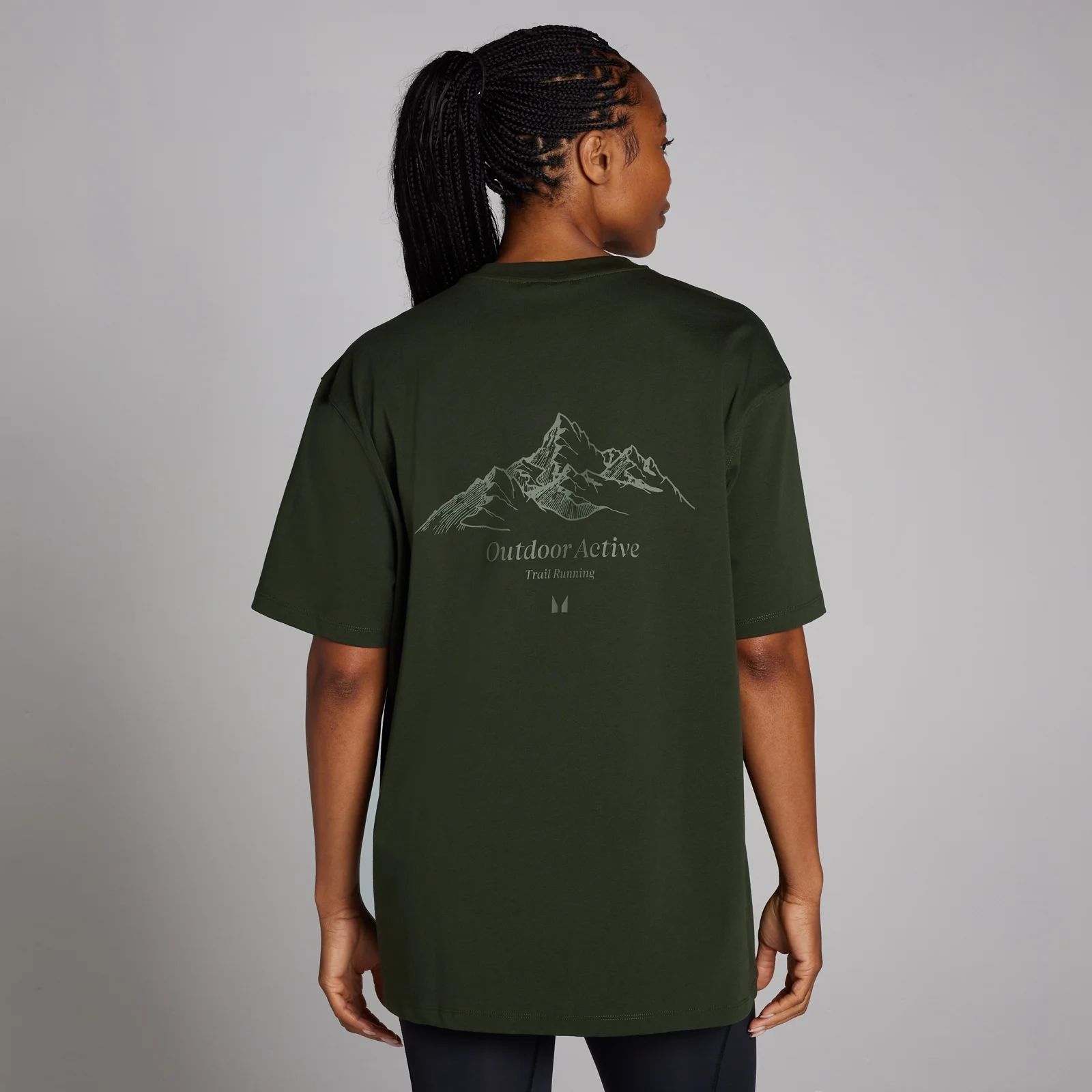 T-shirt oversize MP Velocity da donna - Verde foresta - XXS - XS Immagine 1
