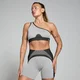 Reggiseno a costine a contrasto senza cuciture MP - Nero / Grigio
