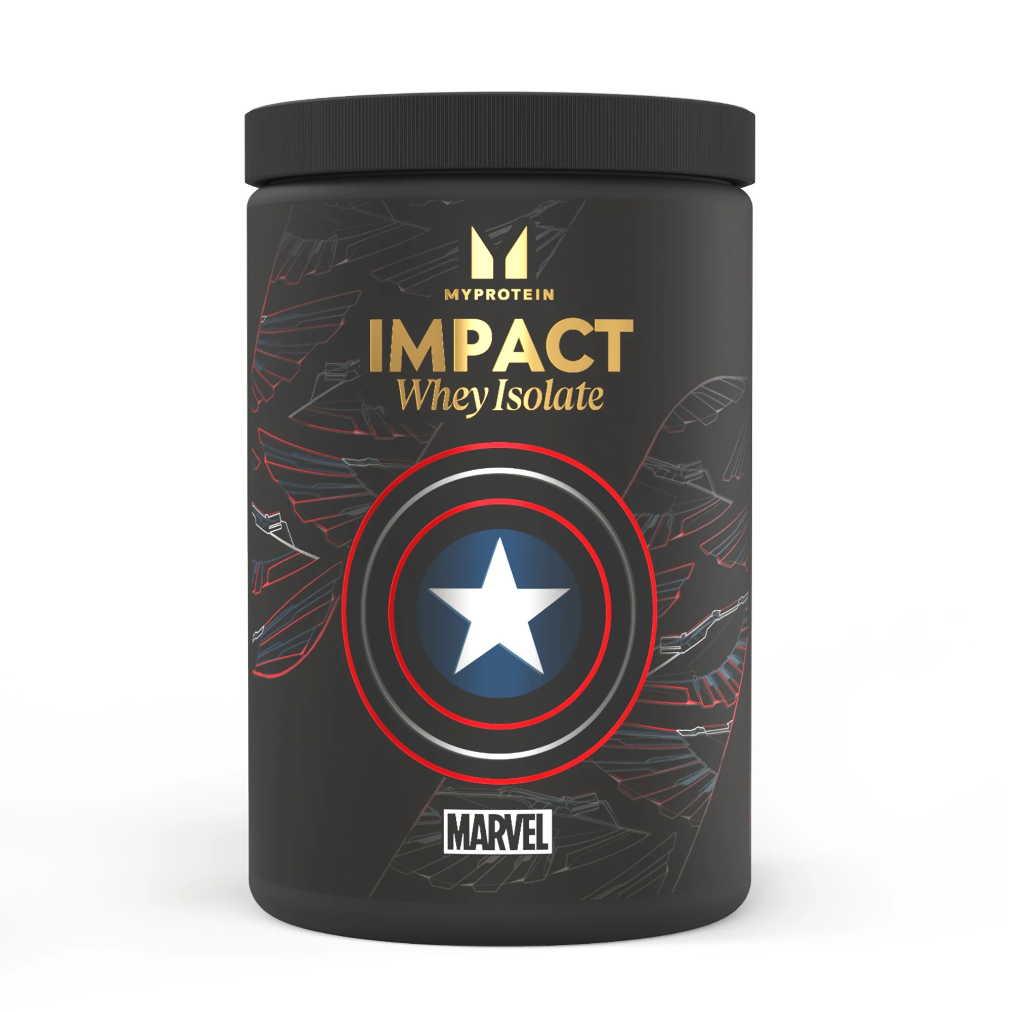Myprotein, Impact Whey Isolate, Limited Edition Marvel, Captain America, 600g (WE) Immagine 1