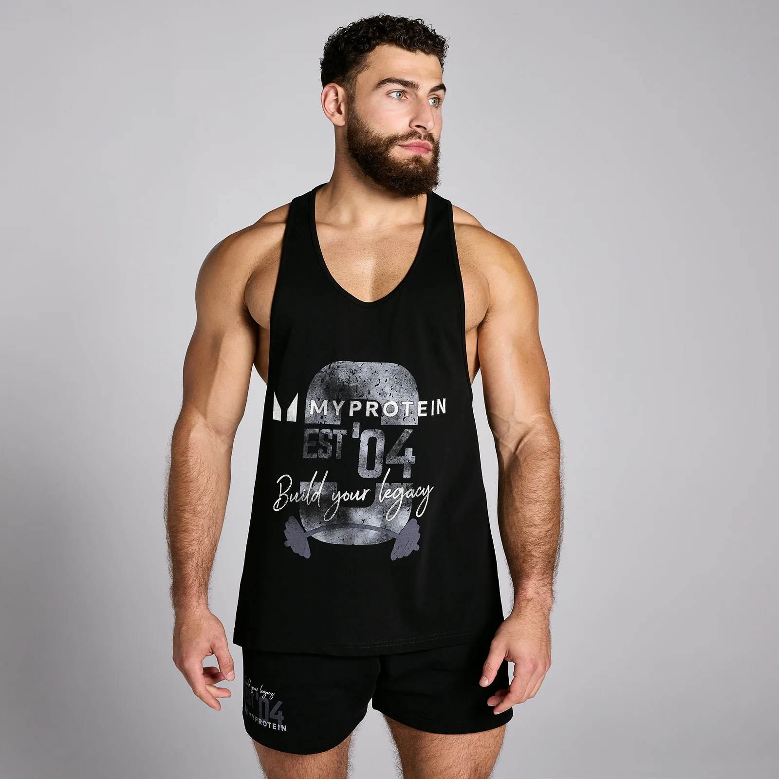 MP Men's Origin Graphic Stringer - Black - XS Immagine 1
