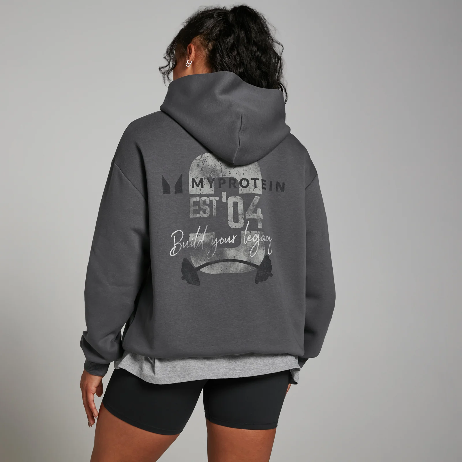 MP Origin Graphic Hoodie - Washed Grey - XXS-XS Immagine 1