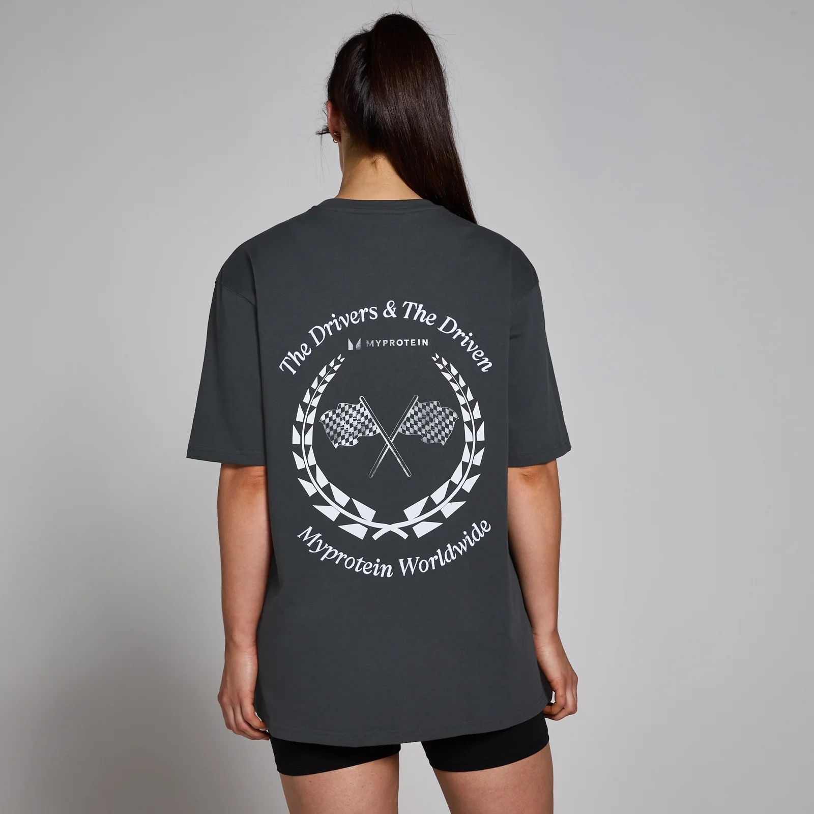 MP World Wide Graphic T-Shirt - Washed Black - S-M Immagine 1