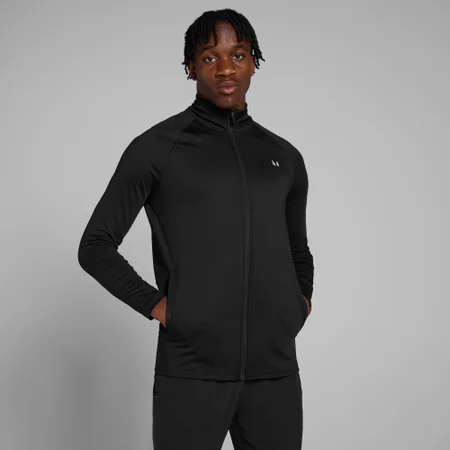 Maglia sportiva con cerniera integrale MP da uomo - Nera