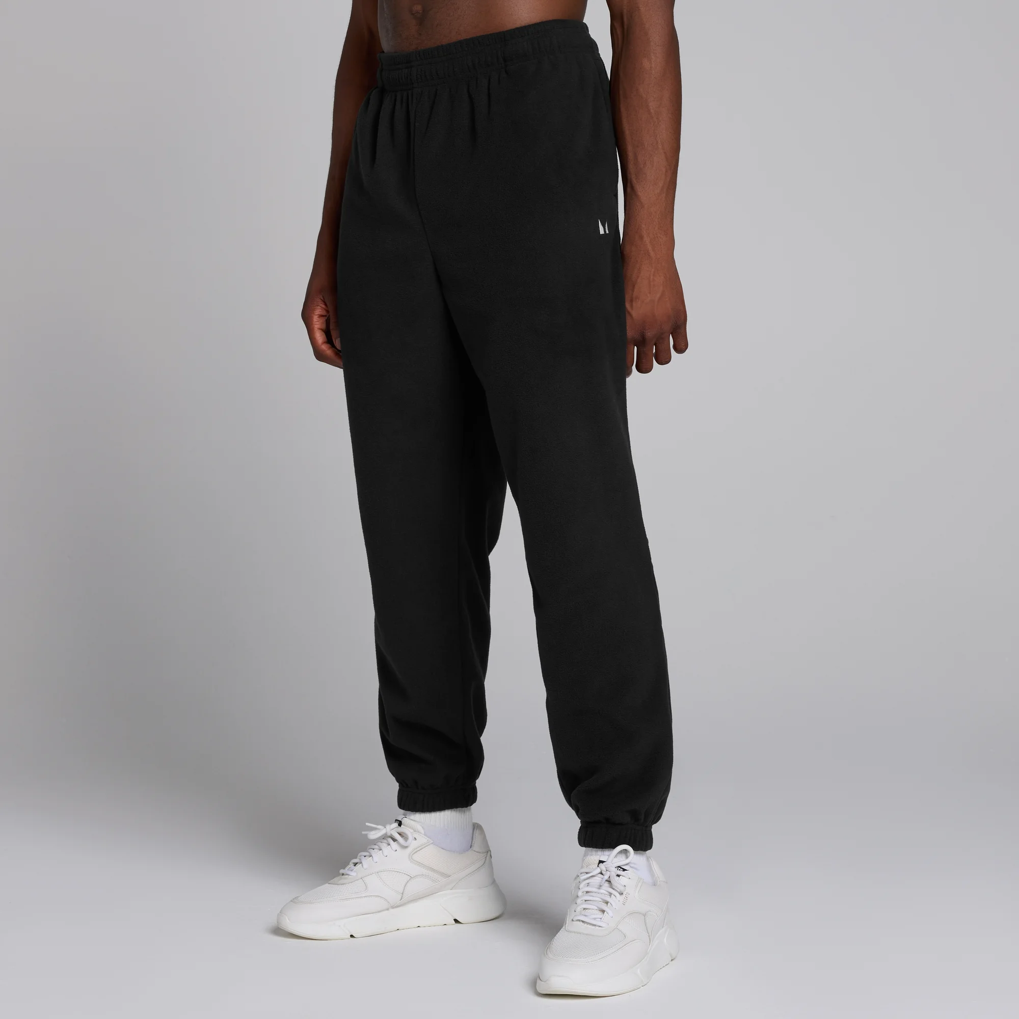 Pantaloni da jogging in pile MP da uomo - Neri - L Immagine 1