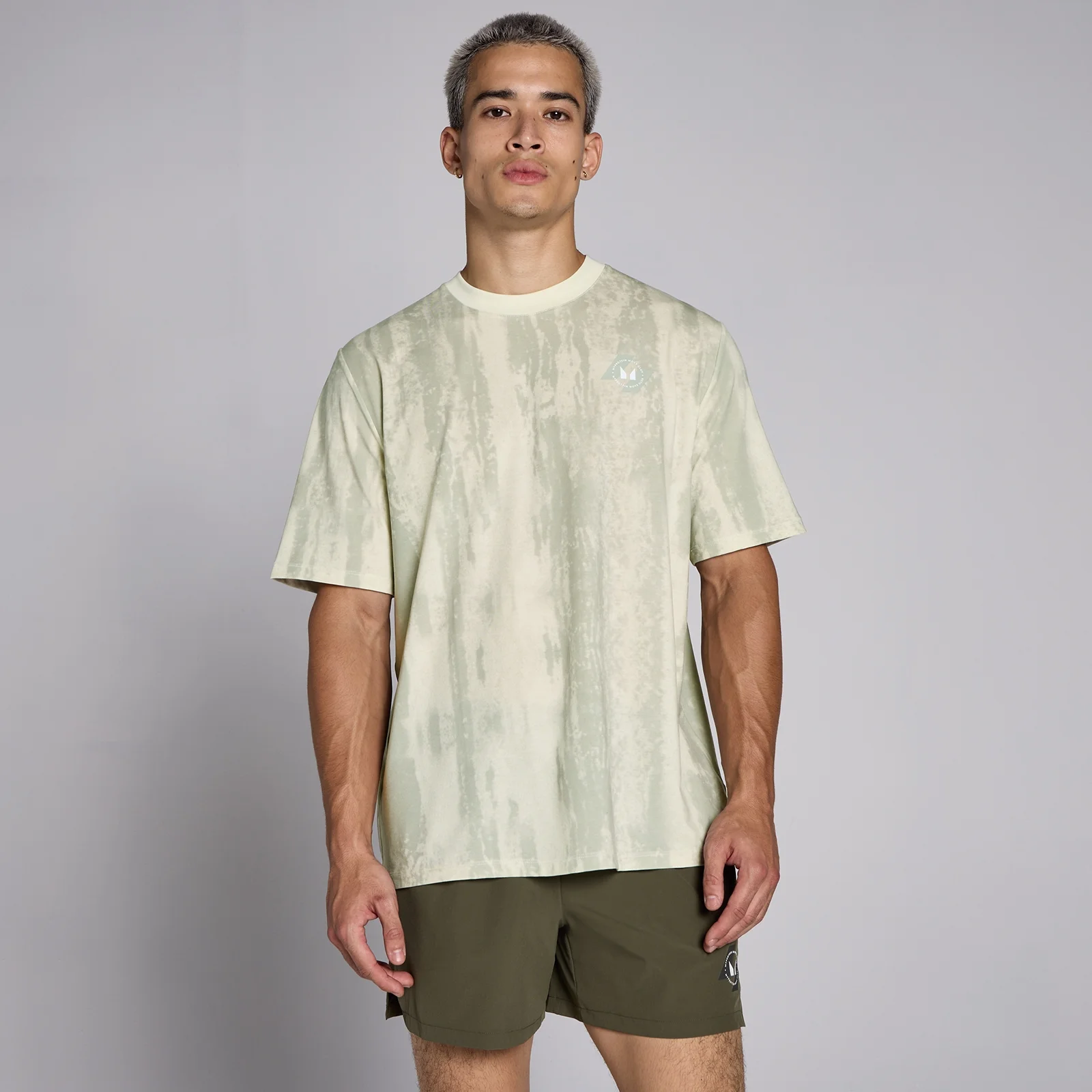 T-shirt oversize MP Tempo da uomo - Verde Barley - L Immagine 1