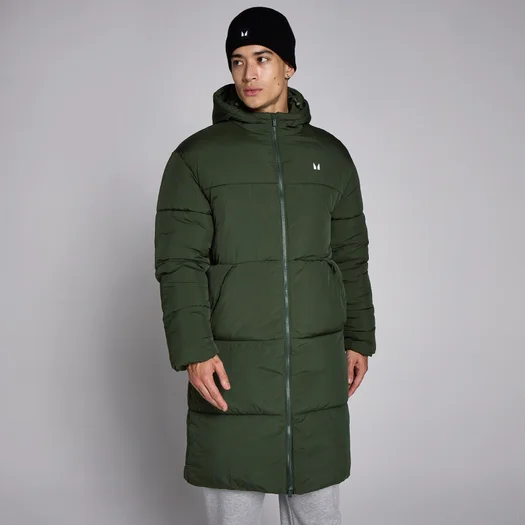 Piumino lungo MP da uomo - Verde foresta