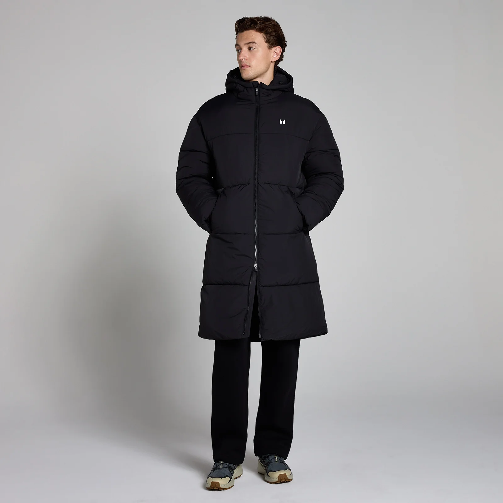 Piumino lungo MP da uomo - Nero - XS Immagine 1