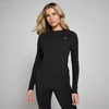 Maglia a maniche lunghe aderente MP Tempo Good da donna - Nera