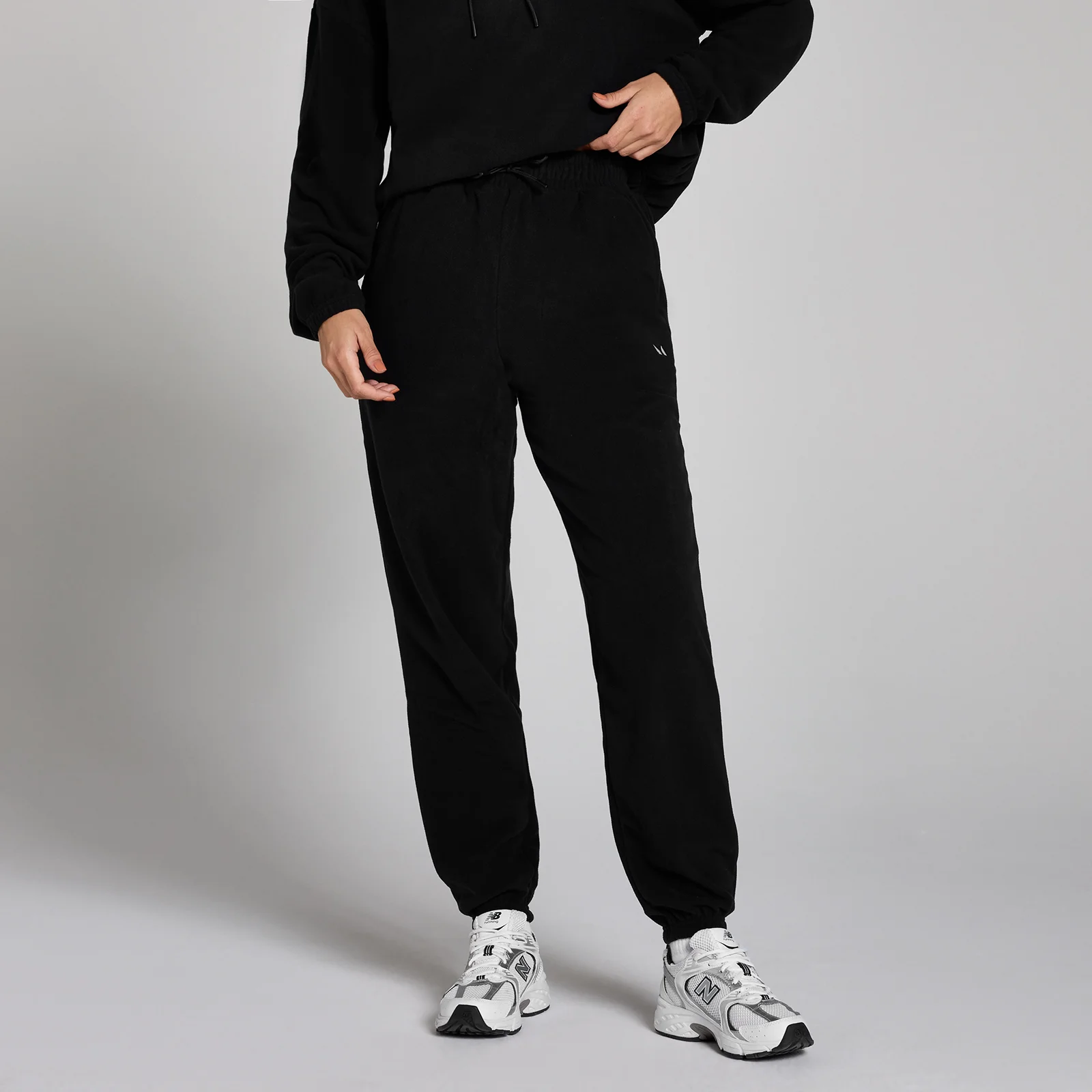 Pantaloni da jogging in pile MP da donna - Neri - XS Immagine 1