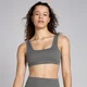 Reggiseno senza cuciture MP Lifestyle Waffle - Grigio canna di fucile