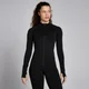 Giacca con cerniera integrale senza cuciture MP Lifestyle Waffle da donna - Nero